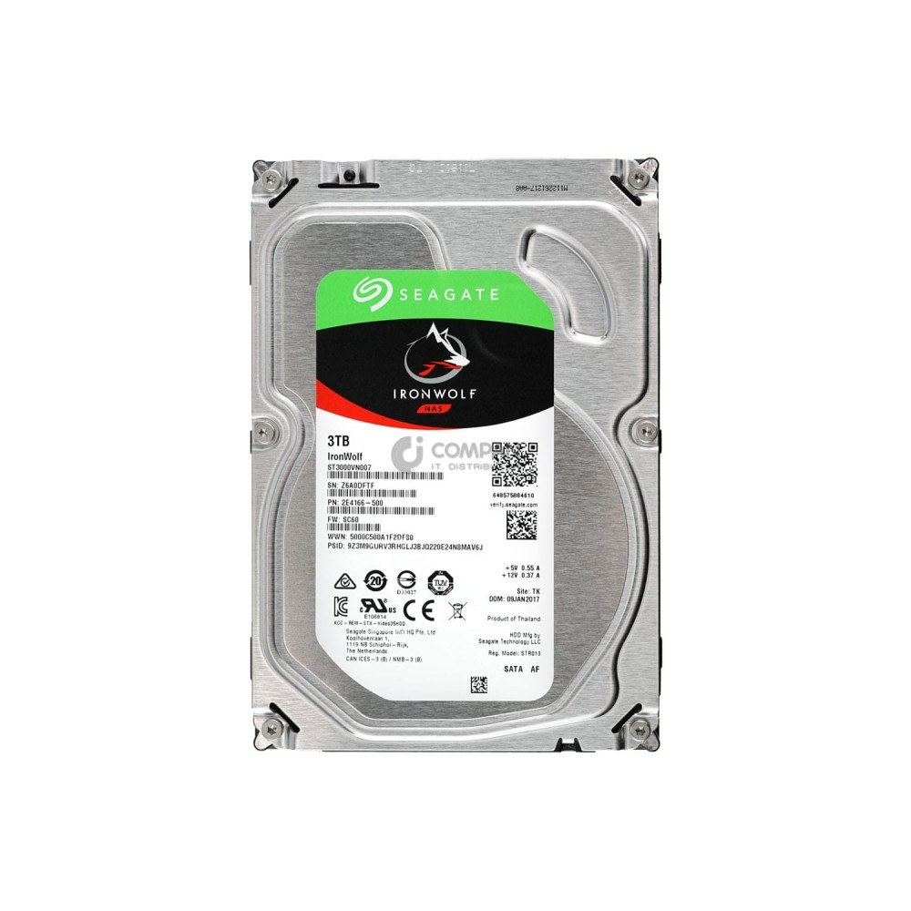 ST3000VN007 SEAGATE HDD 3TB 5.4K SATA 6G 3.5" LFF 64MB CACHE